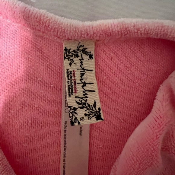 Free People Intimately Pastel Pink Frenchie Terry Cami.  Size xs. - Picture 3 of 4